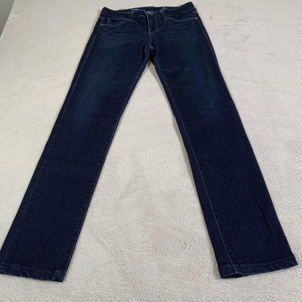 AG Adriano Goldschmied The Prima Jeans Womens 24R Dark Wash Mid Rise Slim 24x28